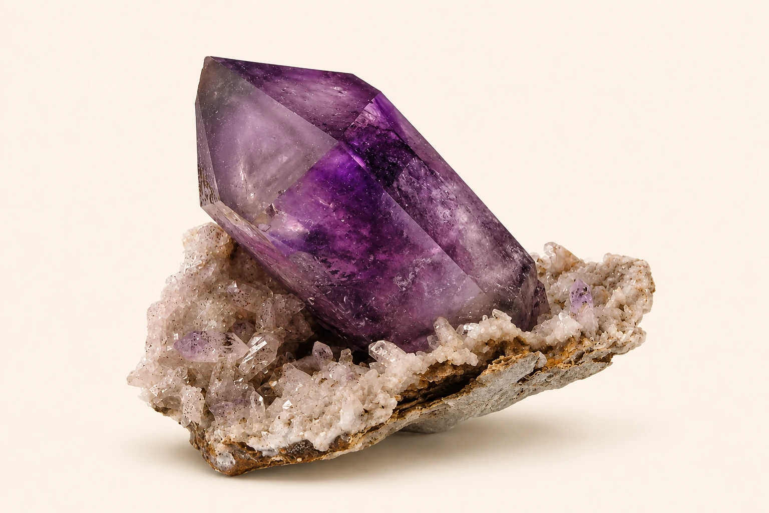 Améthyste naturelle en lithothérapie